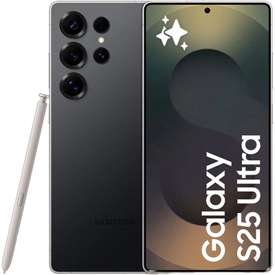 Móvil - Samsung Galaxy S25 Ultra,Titanium Black 1 TB, 12 GB RAM, 6.9" WQHD+, Snapdragon 8, 5000 mAh, Android 15