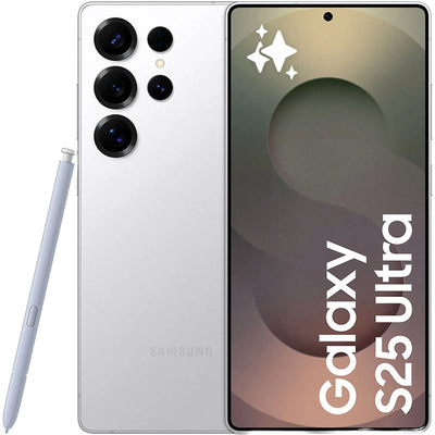 Móvil - Samsung Galaxy S25 Ultra, Titanium Silver, 256 GB, 12 GB RAM, 6.9" WQHD+, Snapdragon 8, 5000 mAh, Android 15