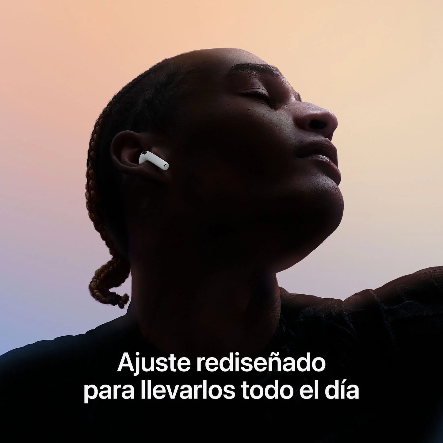 Apple AirPods 4 (2024 4ª gen), Inalámbricos, Bluetooth®, Estuche de carga USB-C, Chip H2, Siri, USB-C, Blanco