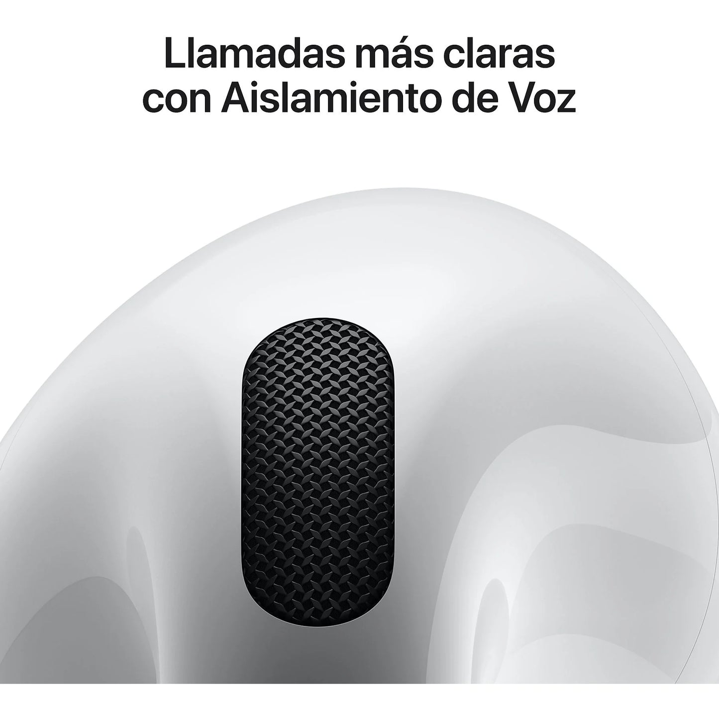 Apple AirPods 4 (2024 4ª gen), Inalámbricos, Bluetooth®, Estuche de carga USB-C, Chip H2, Siri, USB-C, Blanco