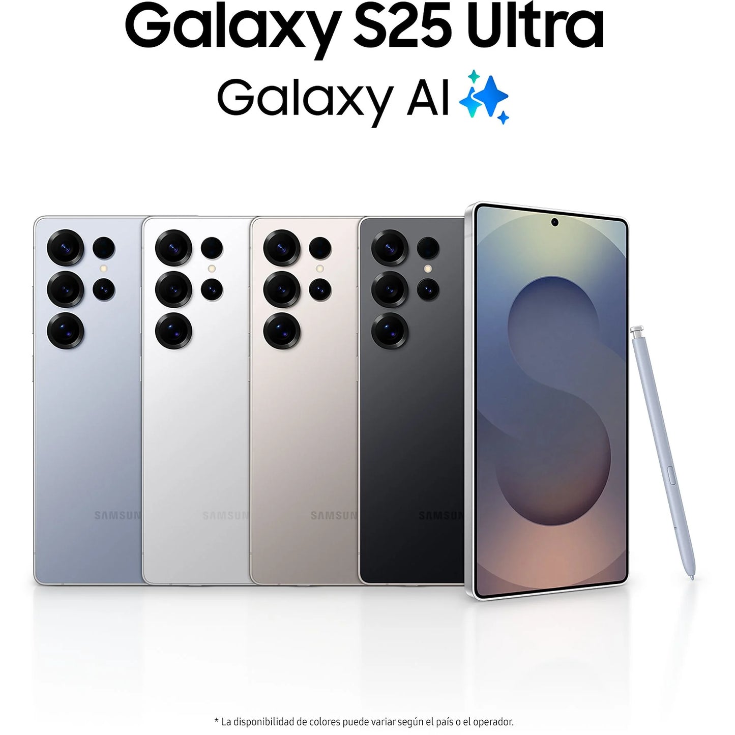 Móvil - Samsung Galaxy S25 Ultra,Titanium Black 1 TB, 12 GB RAM, 6.9" WQHD+, Snapdragon 8, 5000 mAh, Android 15