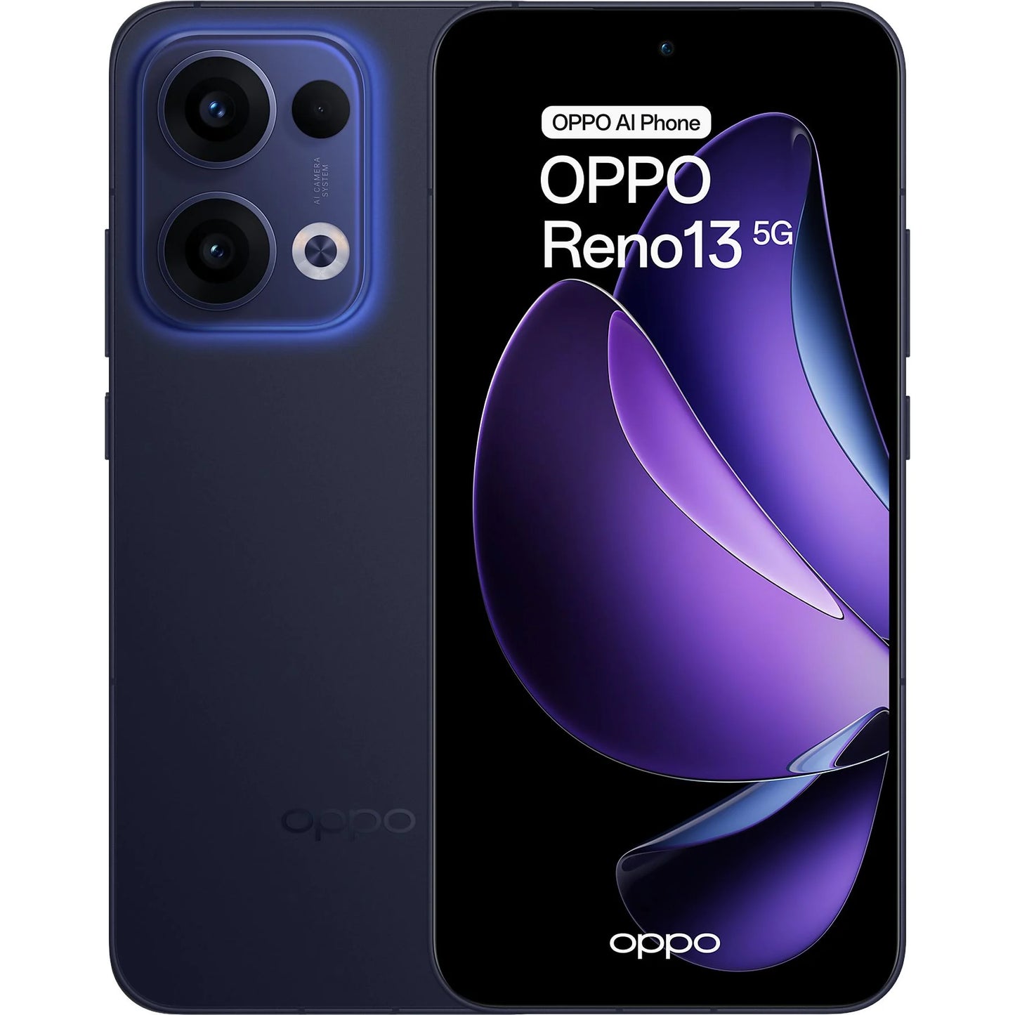 Móvil - OPPO Reno13, Plume White, 256 GB, 12 GB RAM, 6.6" 1.5K, MediaTek Dimensity 8350, 5600 mAh