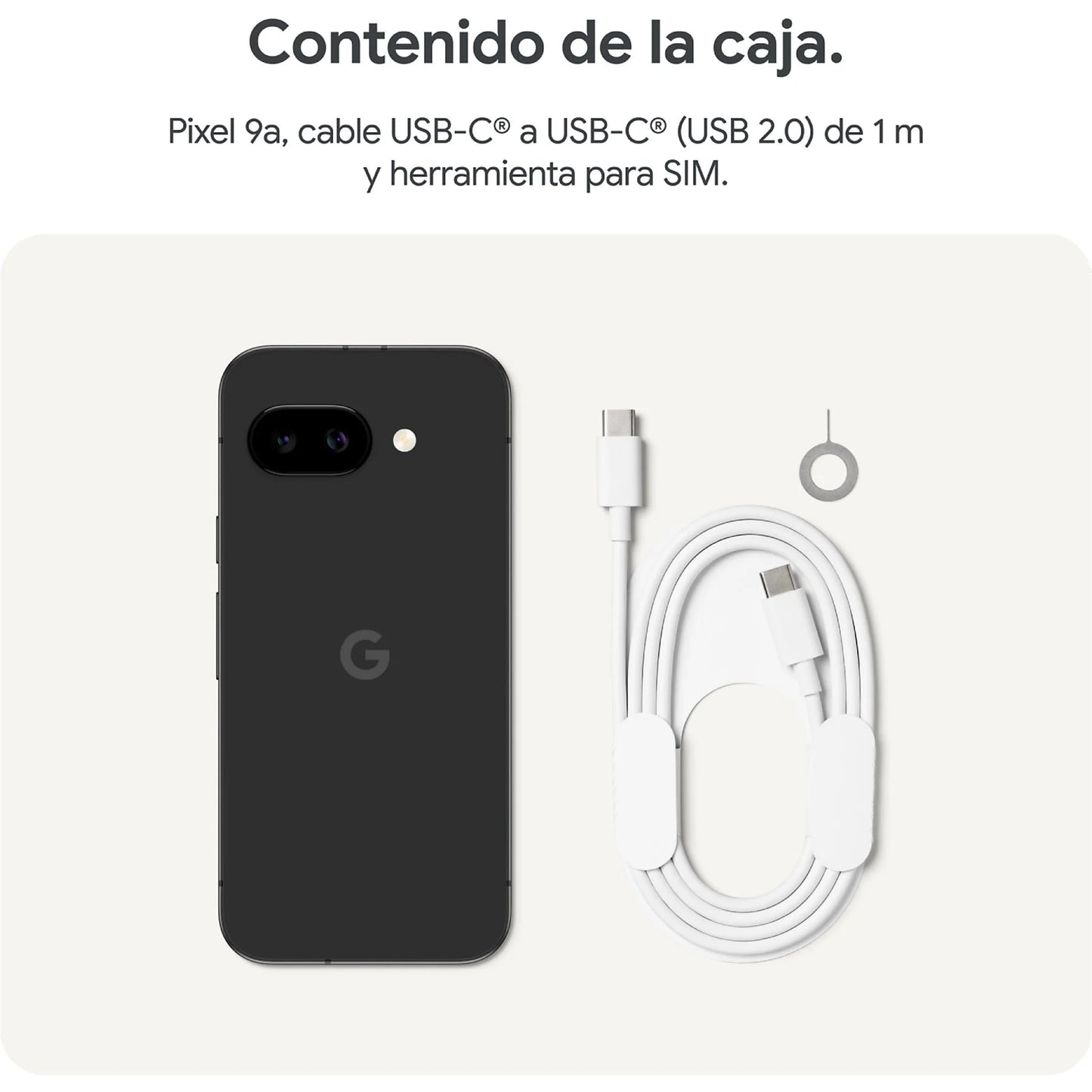 Móvil - Google Pixel 9a, Porcelana 128 GB, 8 GB RAM, 6.3" Actua pOLED, Google Tensor G4, 5100 mAh, Gemini integrado, Android 15