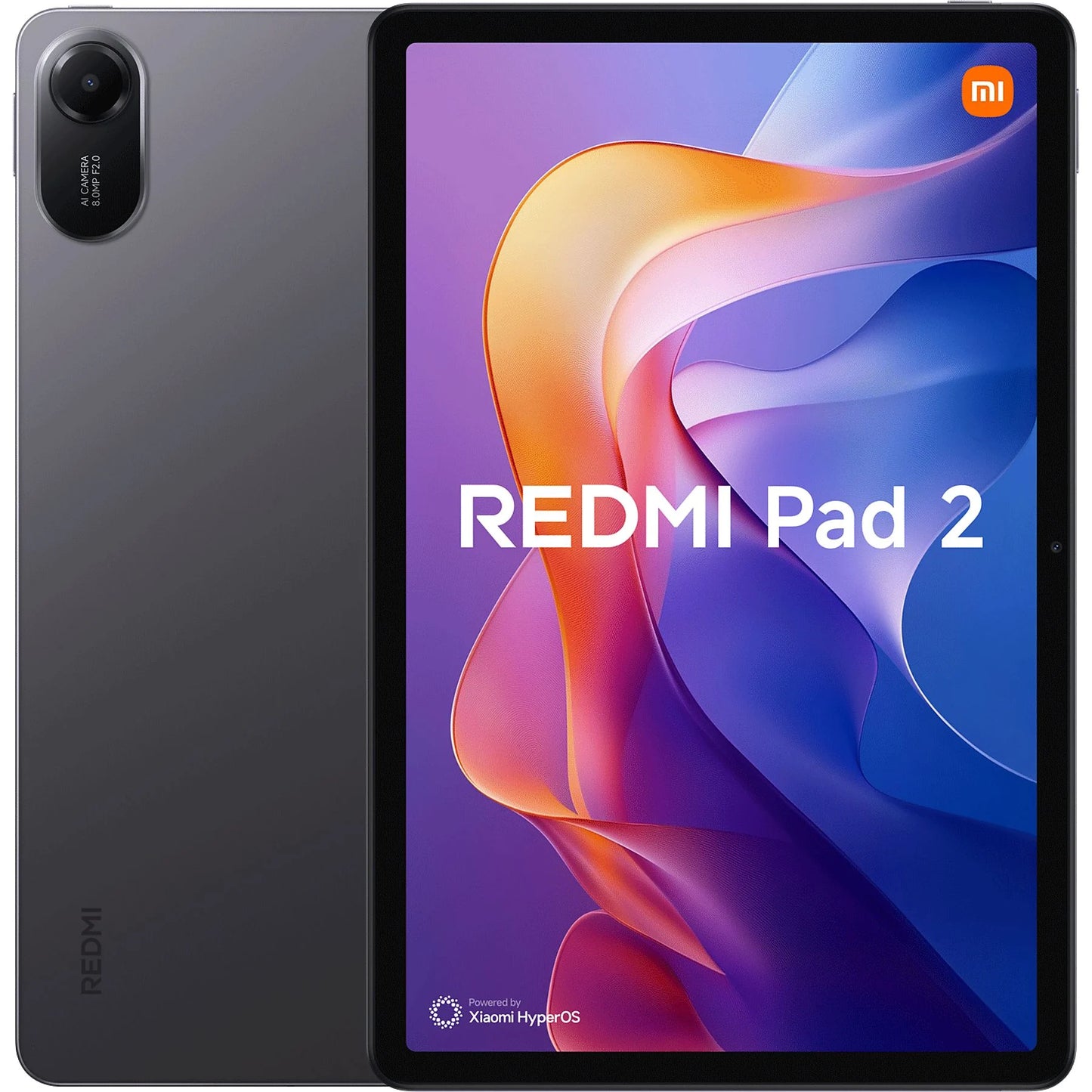Tablet - Xiaomi Redmi Pad 2, WI-FI, 11" WQHD, 8 GB RAM, 256 GB, MediaTek G100-Ultra, Verde menta