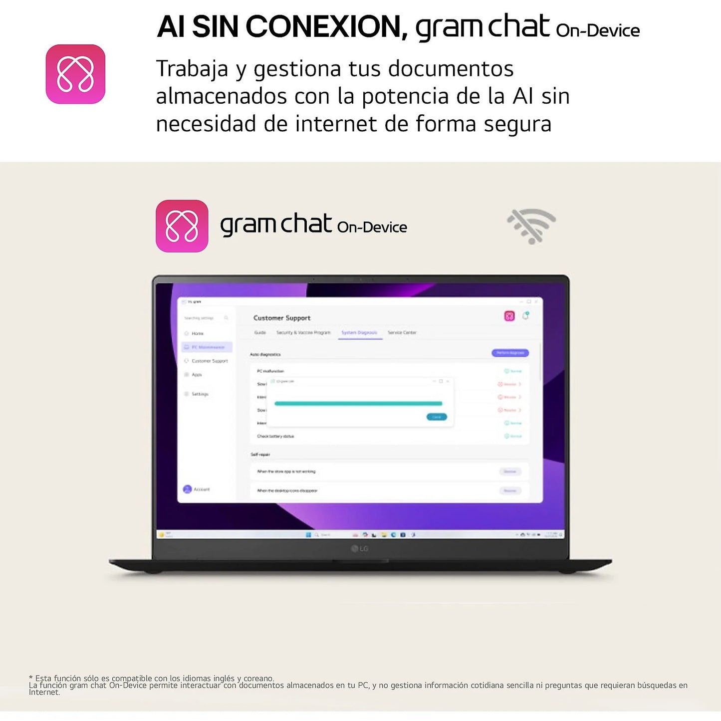 Portátil - LG 16Z90TS-G.AU99B Copilot+ PC, 16 " WQXGA, Intel® Evo™ Edition Core™ Ultra 9-288V, 48 TOPS, 32 GB RAM, 1 TB SSD, Arc™ GPU, W11H