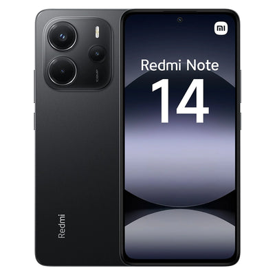 Móvil - XIAOMI Redmi Note 14, Negro medianoche, 128 GB, 6 GB RAM, 6.67" AMOLED FHD+, MediaTek Helio g99-Ultra, 5500 mAh
