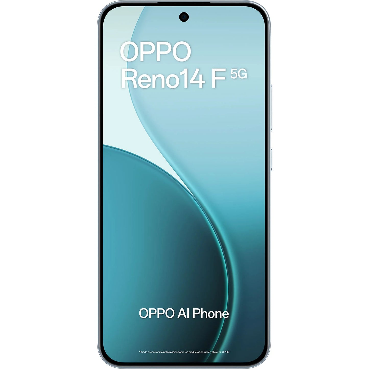Móvil - OPPO Reno14F, Luminous Green, 256GB, 8GB RAM, 6.57" 2.5D AMOLED, Snapdragon® 6 Gen 1 (4nm), 6000mAh