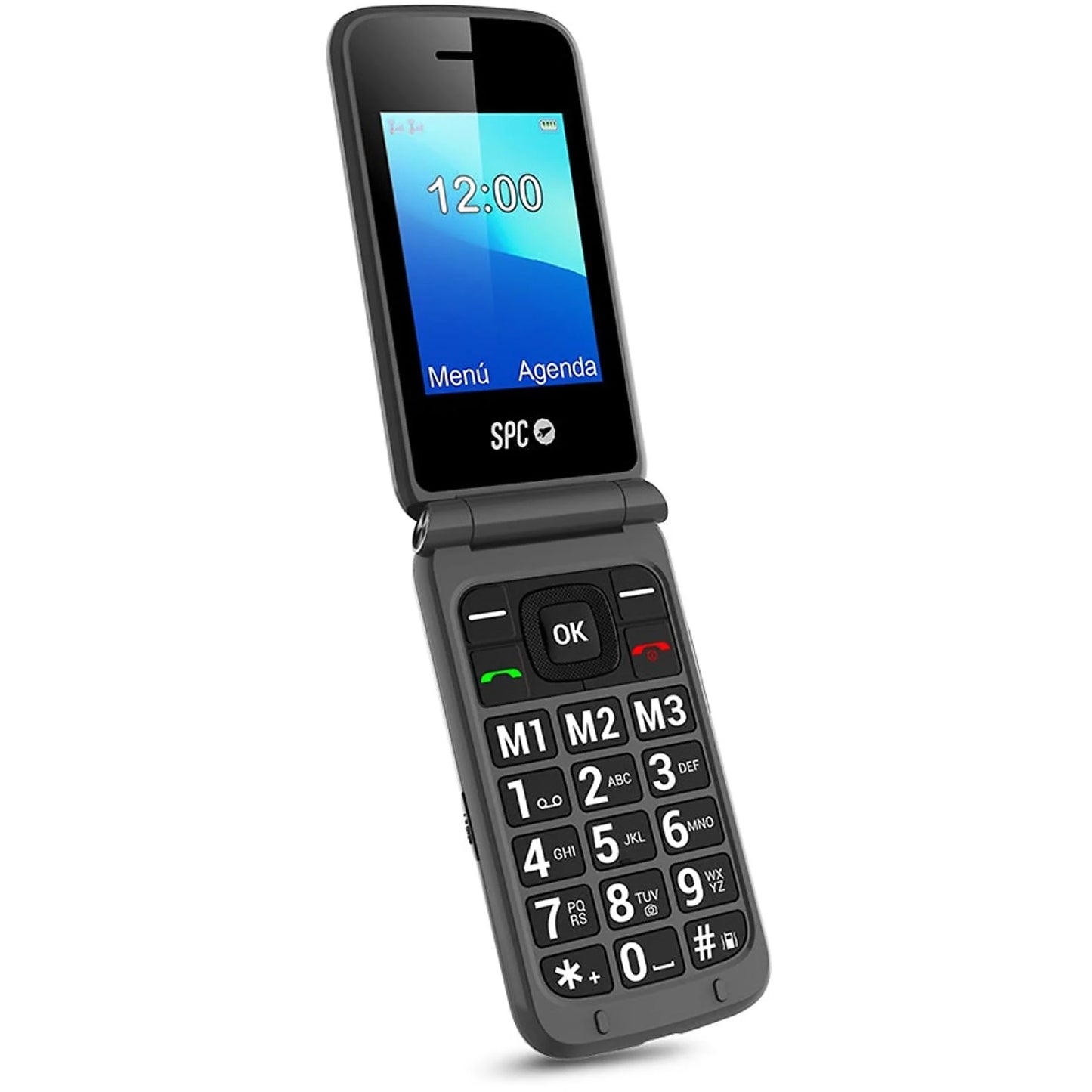 Móvil - SPC Stella 2, Negro, 2.4" QVGA, Dual SIM, 500 contactos, 800 mAh, Radio FM, Bluetooth, VGA