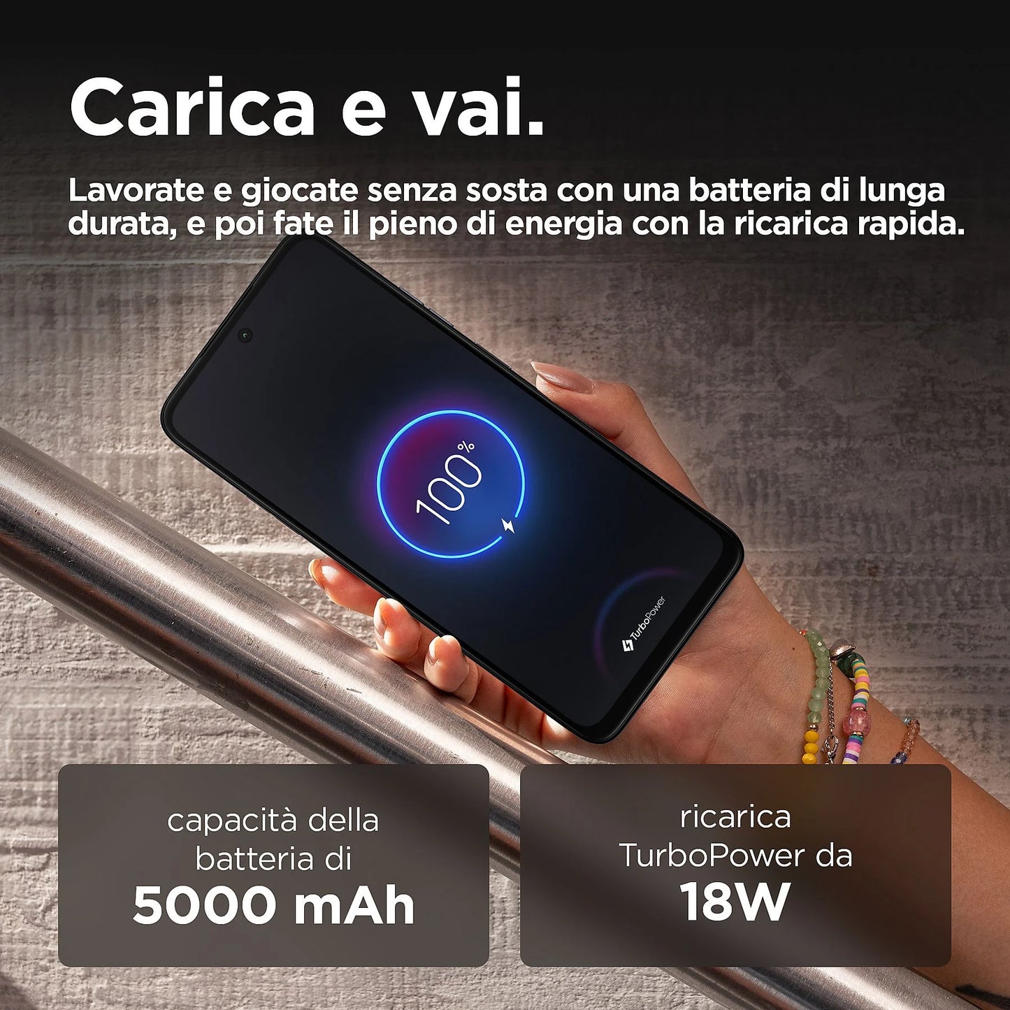 MOTOROLA moto g35 5G, Negro, Móvil Android, 128 GB, 4 GB RAM, 6,72 " LCD, Gorilla Glass 3, 120 Hz, Unisoc, T760, 5000 mAh