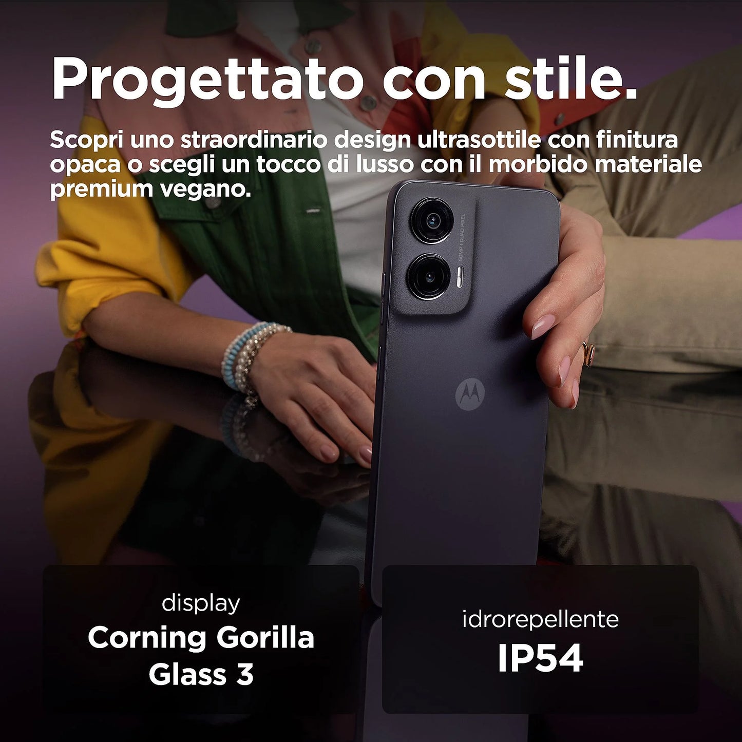 MOTOROLA moto g35 5G, Negro, Móvil Android, 128 GB, 4 GB RAM, 6,72 " LCD, Gorilla Glass 3, 120 Hz, Unisoc, T760, 5000 mAh