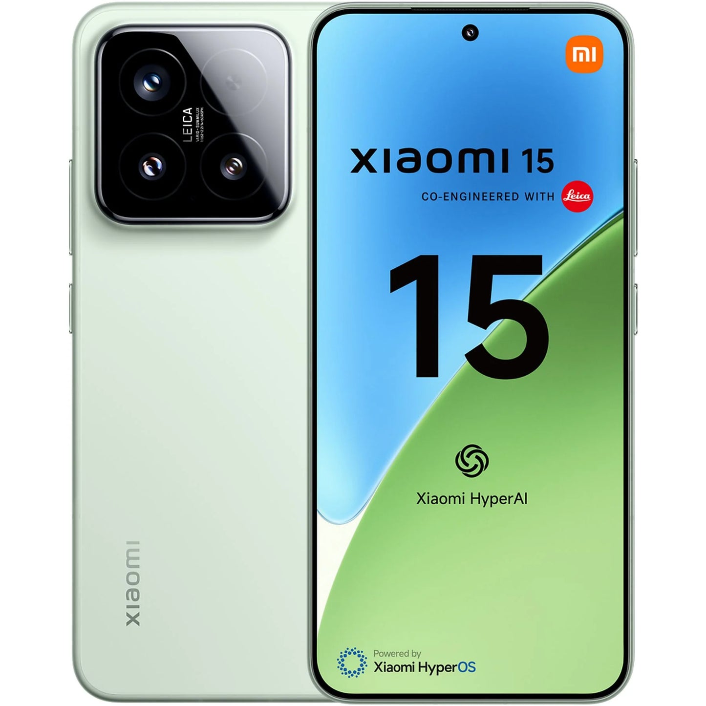 Móvil - Xiaomi 15, Verde, 512 GB, 12 GB RAM, 6.36" AMOLED CrystalRes, Snapdragon® 8 Elite, 5240 mAh